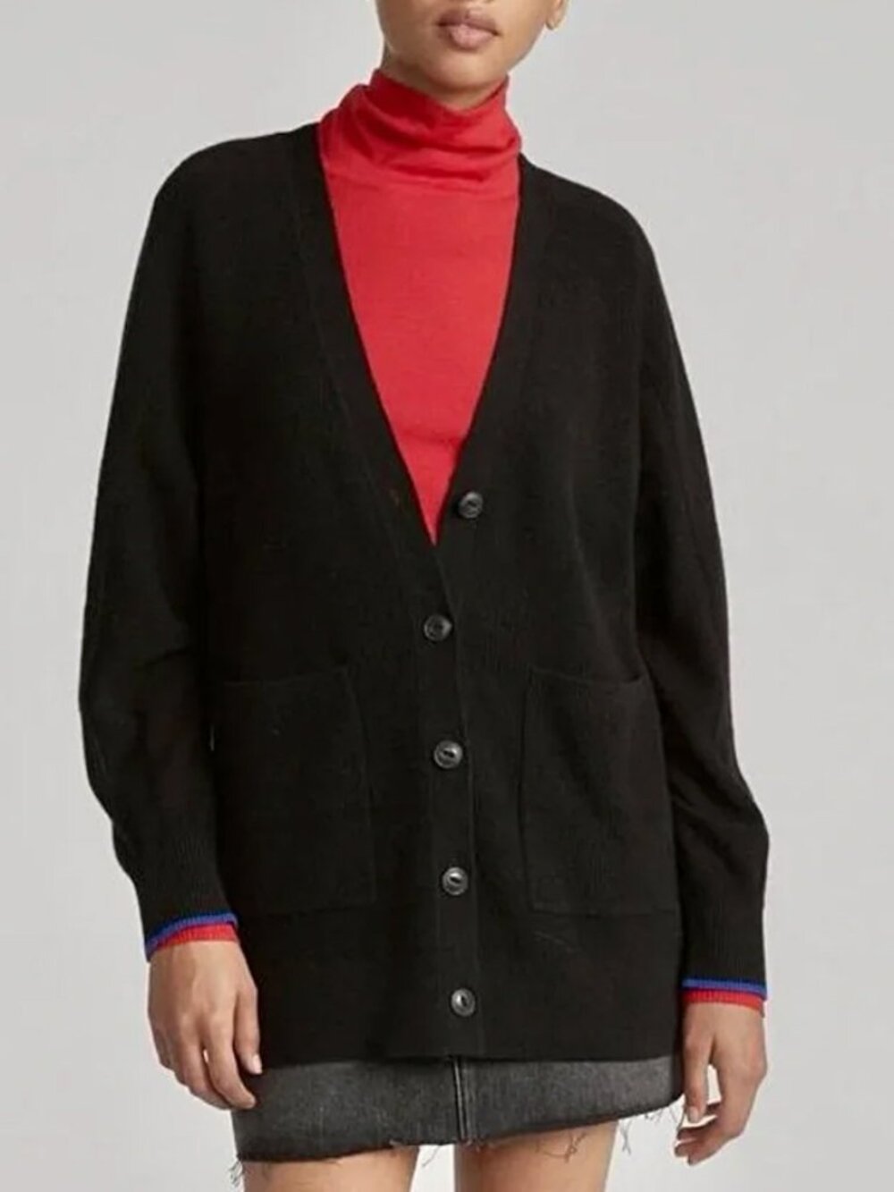 Rag & Bone Black Cashmere Cardigan Sweater Size XS